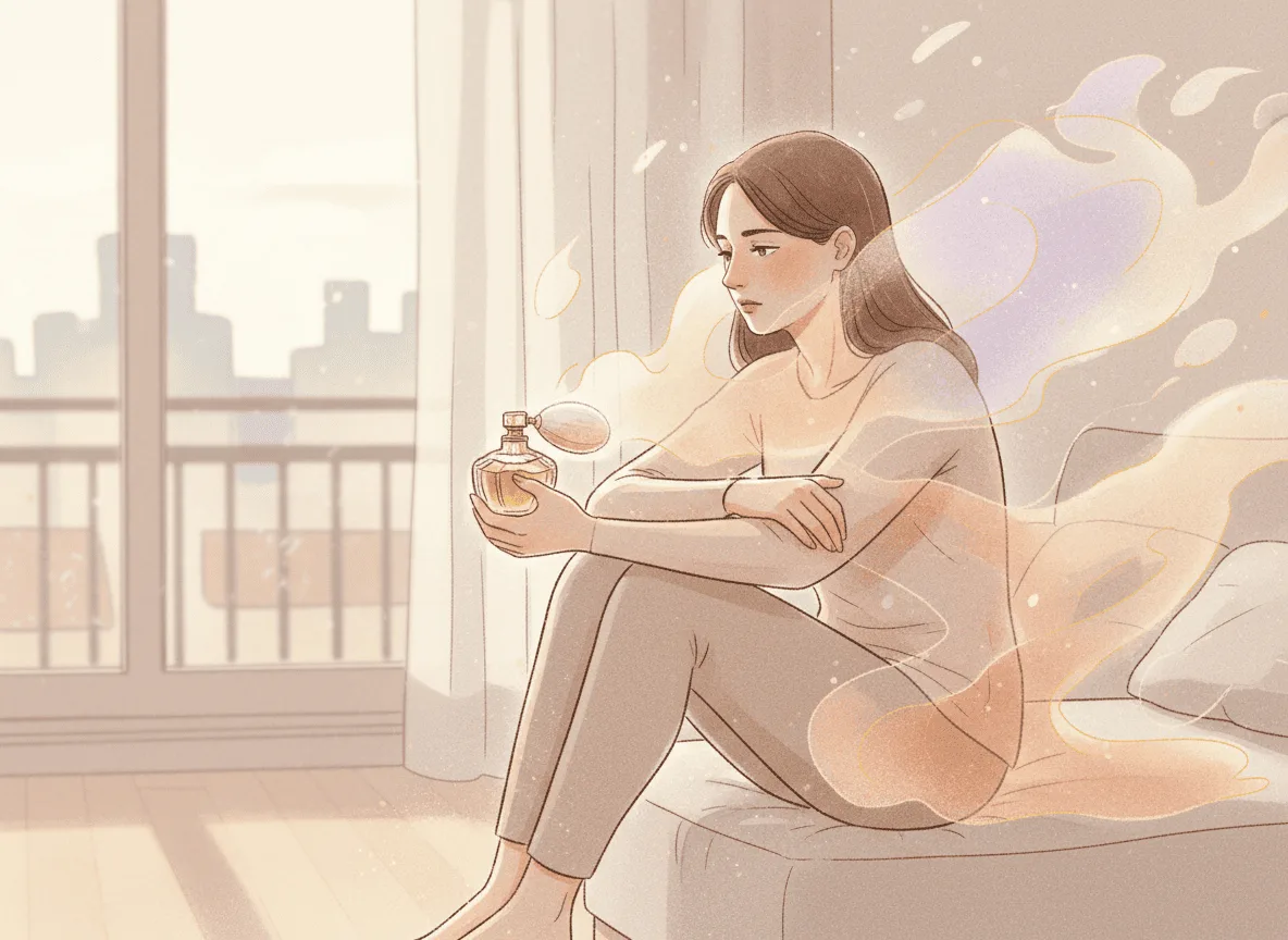 Capa do post Perfumes para Quem Atravessa um Luto que Ninguém Vê: Quando o Aroma se Torna Seu Abraço Silencioso