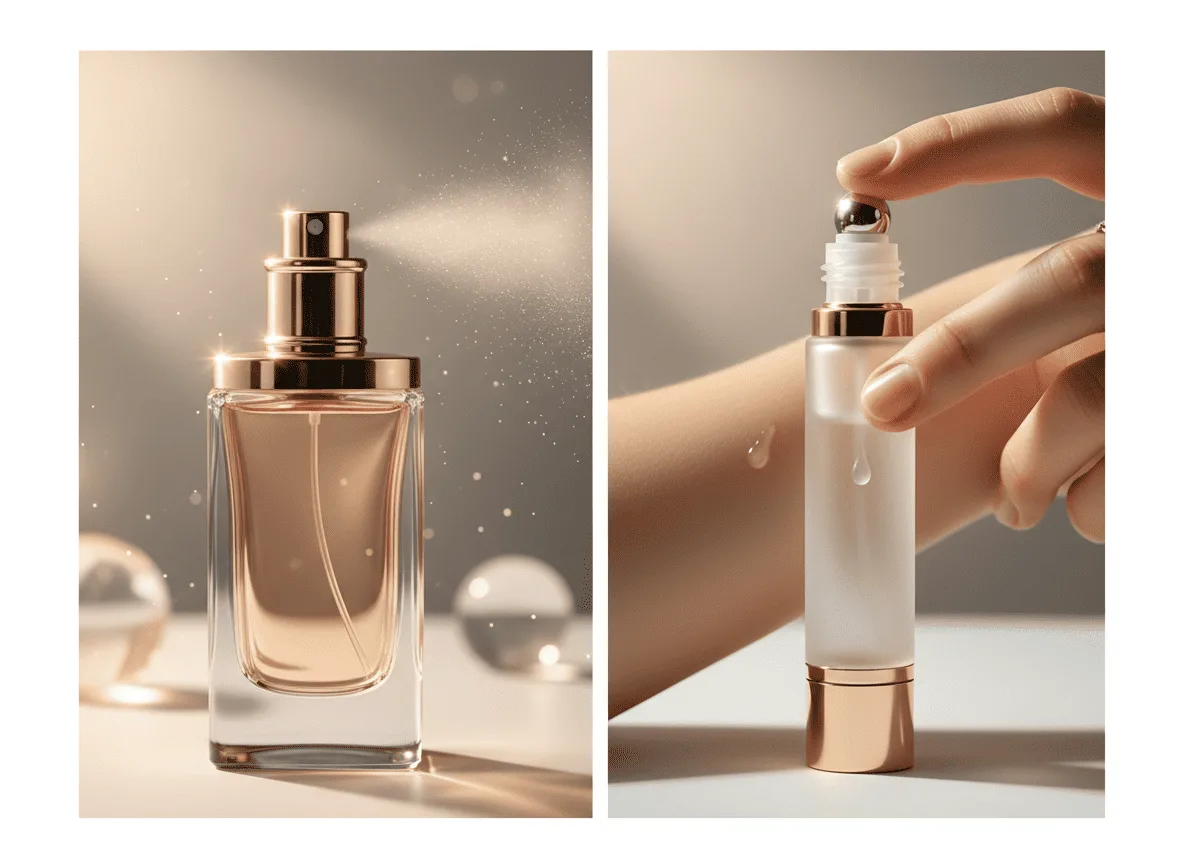 Capa do post Perfume em Spray vs. Roll-on: Qual Escolher e Quando